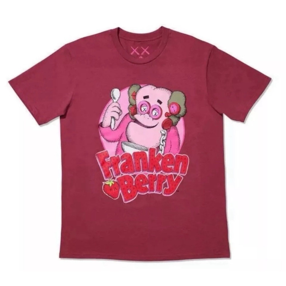 Size XL-KAWS x Monsters General‎ Mills Franken Berry T-Shirt Brand New Berry